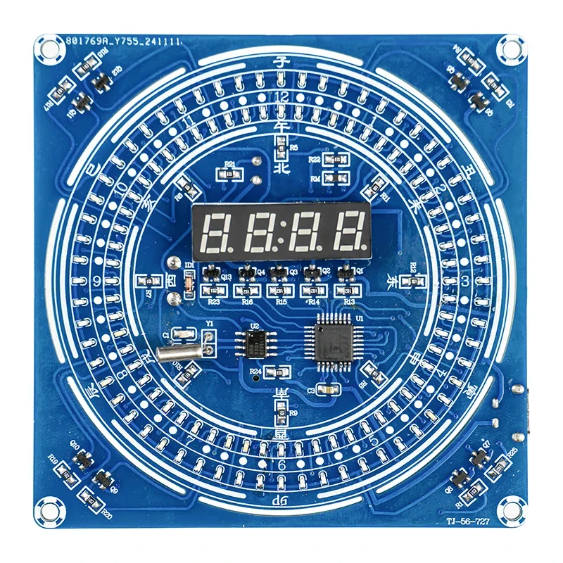 Wielofunkcyjny zestaw zegara cyfrowego Elektroniczny zegar DIY Wyświetlacz czasu/temperatury Automatyczne przyciemnianie Praktyka lutowania dla początkujących — zdjęcie produktu 5