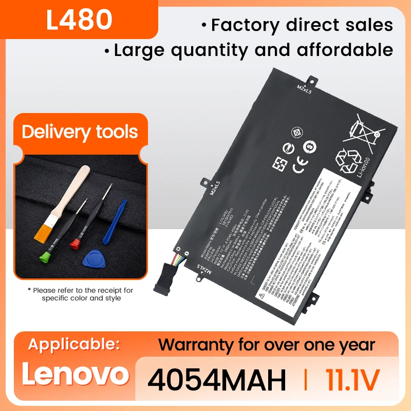 L17L3P52 Battery For Lenovo ThinkPad L470 L480 E480 E580 L580 L590 Series L17C3P52 01AV466 01AV463 L17M3P53