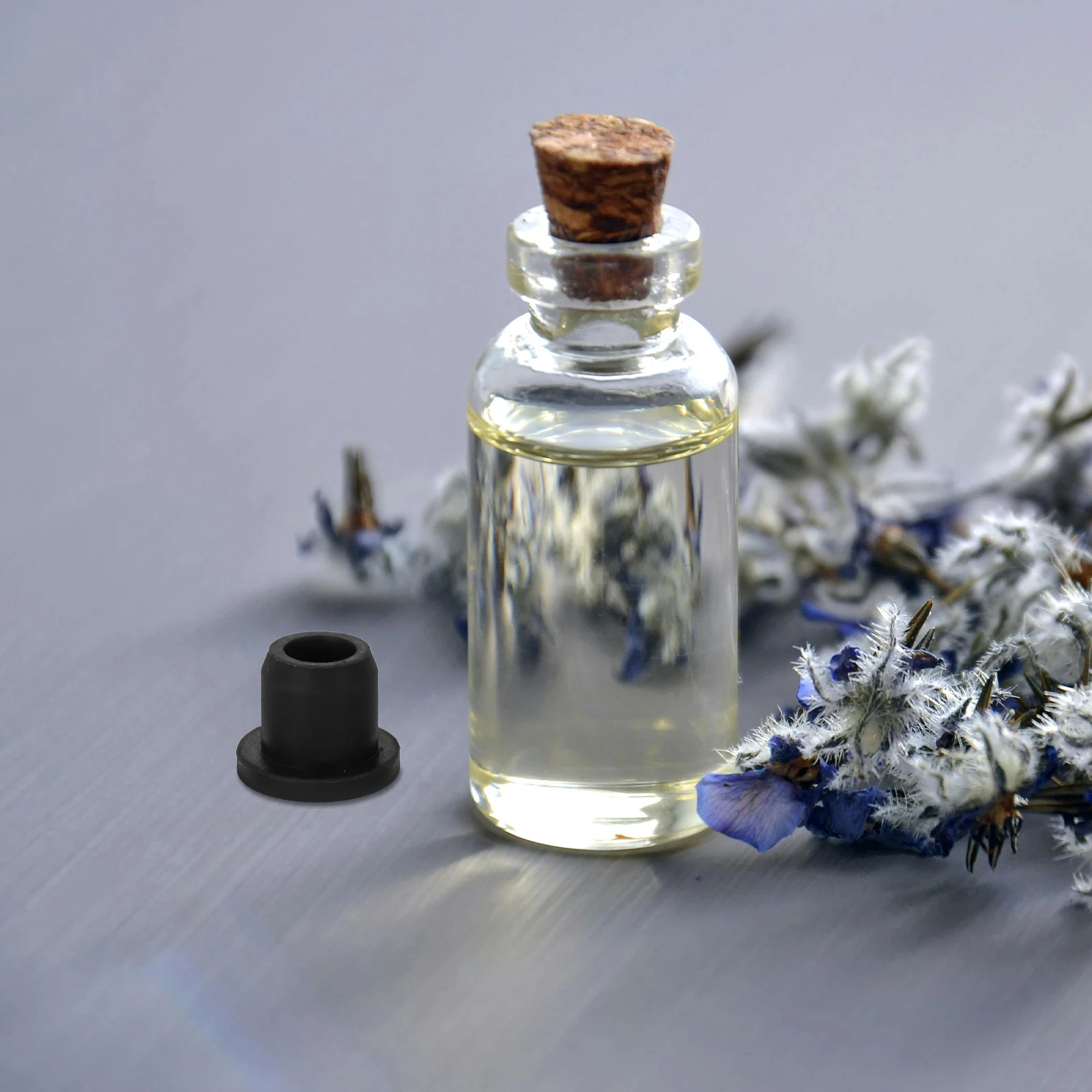 

8pcs Soft Flexible Rubber Stoppers Lab Sealed Bottle Plugs For Vials Container Sealing Leak-Proof Reusable Replacement Stopper