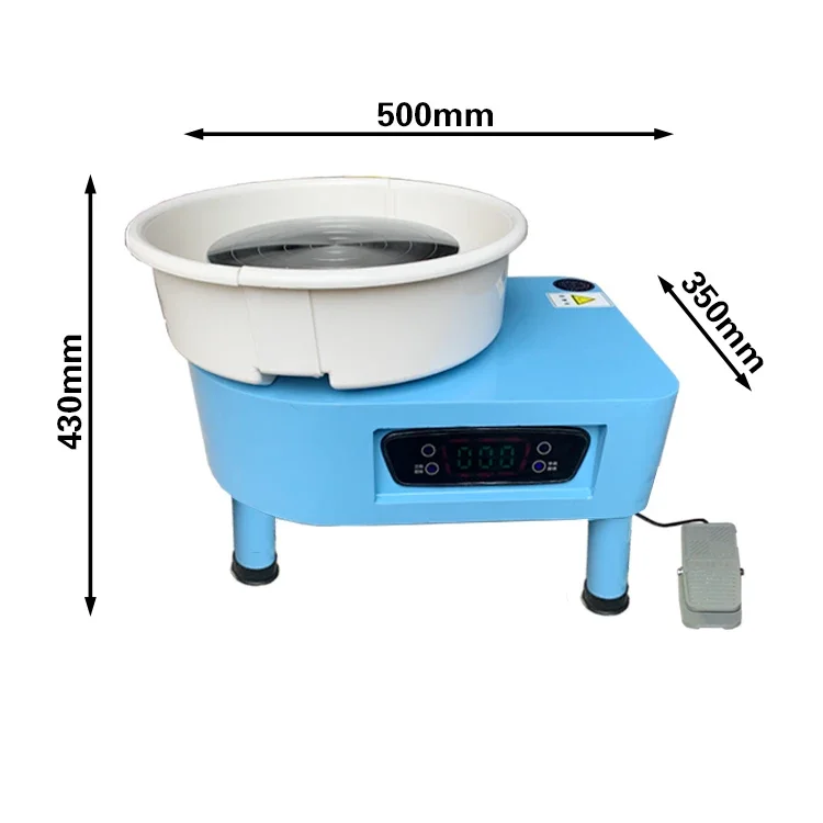 عجلة الفخار ذات الطراز الجديد JCY جولة حرفي كهربائي بثلاثة ألوان لإطلاق آلة الفخار لمستلزمات السيراميك #6
