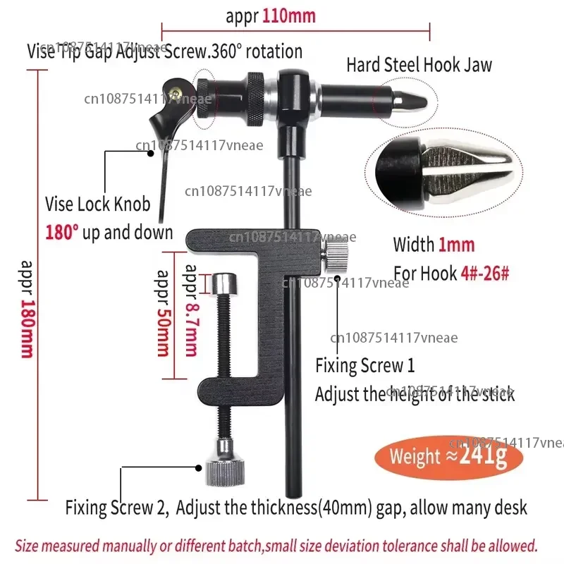 Bobbin Thread Jigging Hook Assist Tool for Fly Fishing Essential Fishing Accessory Lure Making Wire Bending Tool