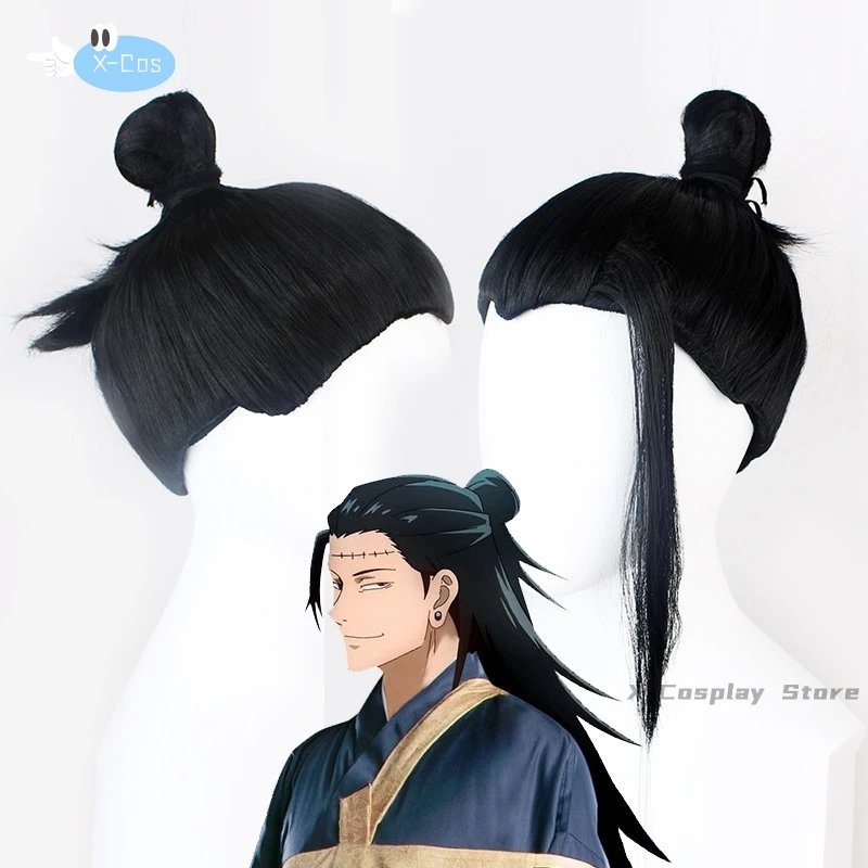 Anime Geto Suguru Cosplay Traje para Homens e Mulheres, Kimono Preto, Juju Ka, Uniforme Japonês, Roupas de Festa de Halloween