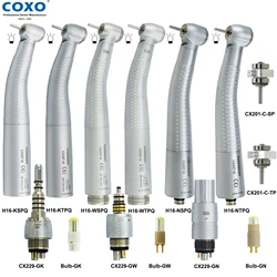 COXO Dental High Speed Handpieces LED Fiber Optic Dental Air Turbine CX207-G 6 Pin LED Coupler Fit KAVO NSK WH Dental Products