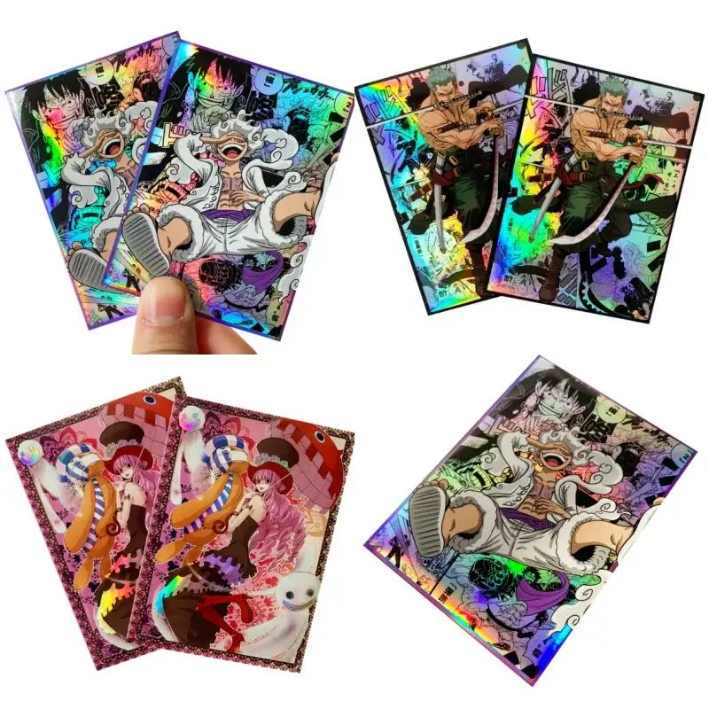 One Piece Card Holder Nika Monkey D Luffy Roronoa Zoro Perona Opcg Diy Card Protector Sleeve Anime Peripheral Collection Gifts
