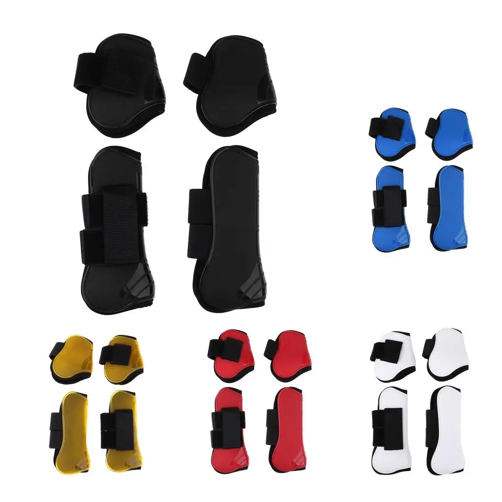 أحذية الخيول المفتوحة من الأمام للقفز والخلفي، والساق، وخفيفة الوزن وقوية، معدات ركوب الخيل لركوب الخيل #1