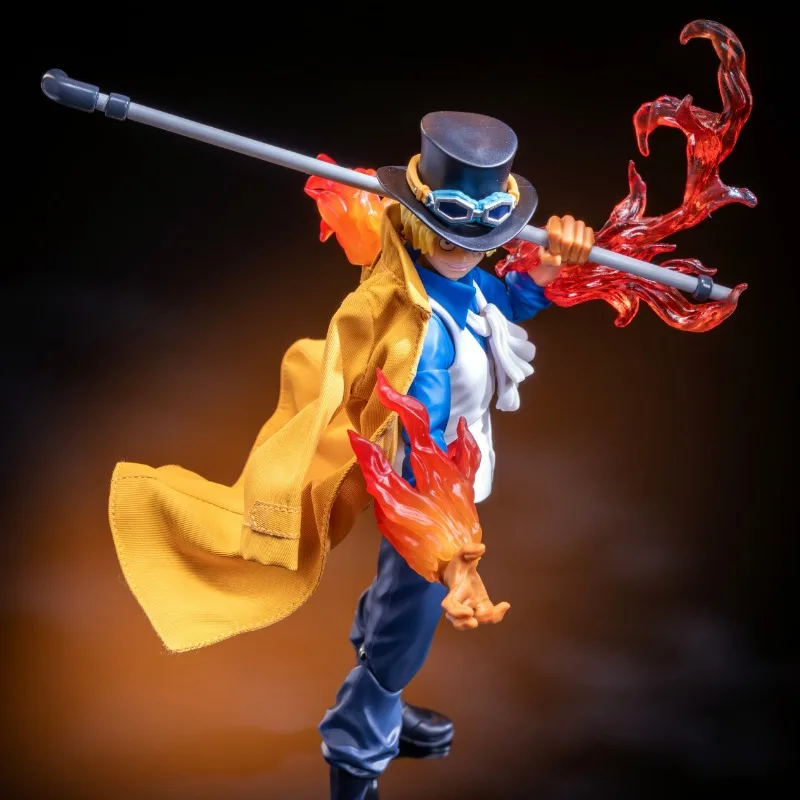 

Игрушка-аксессуар SHF 1/12: желтая ветровка для 6-дюймовых фигурок аниме-солдатов, косплей-игрушка для мальчиков, вдохновленная персонажем Сабо из One Piece