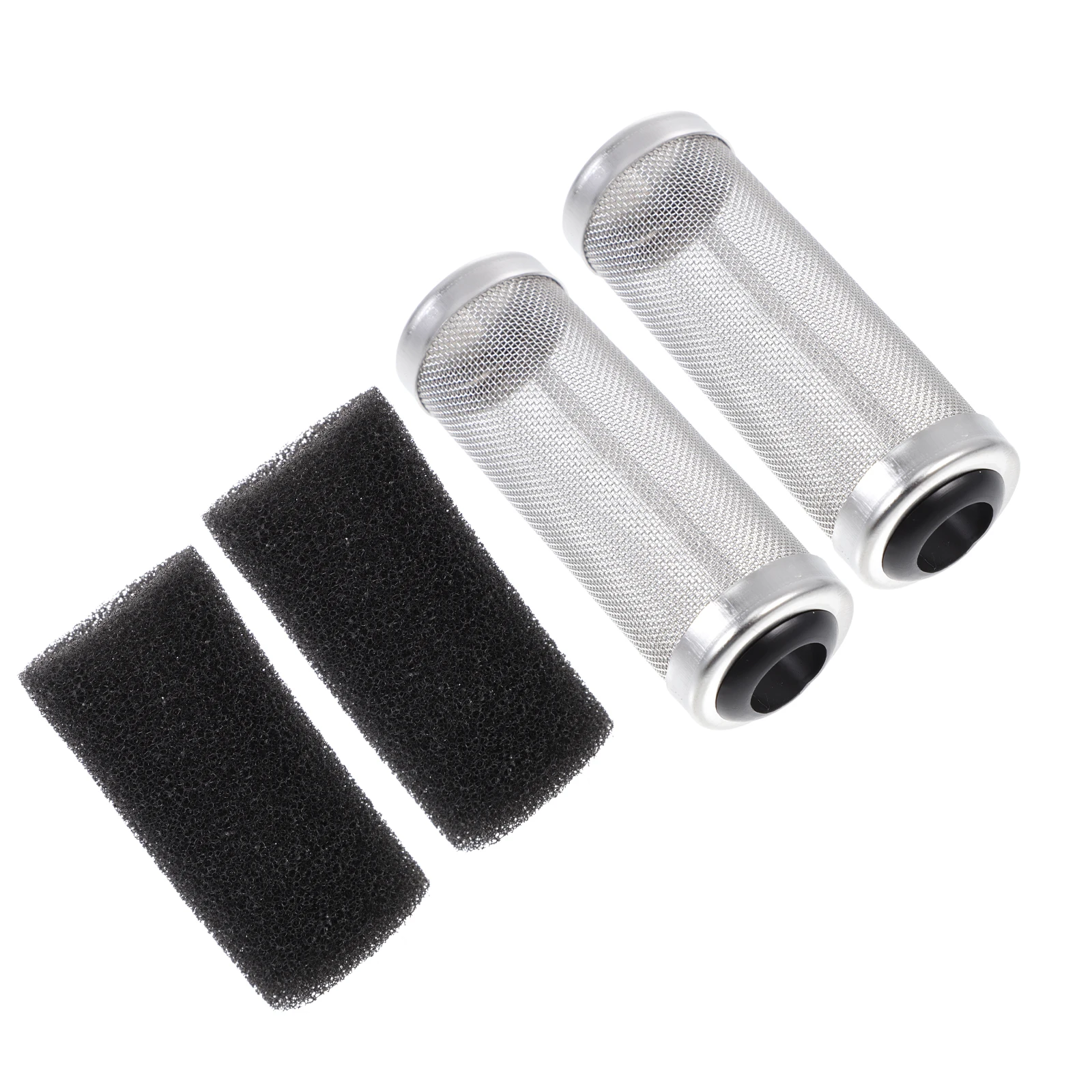 

2 Sets Filter Cotton Sleeves Replacement Mesh Cover Sponge Protective Stainless Steel Durable Aquarium Filtration System Pet