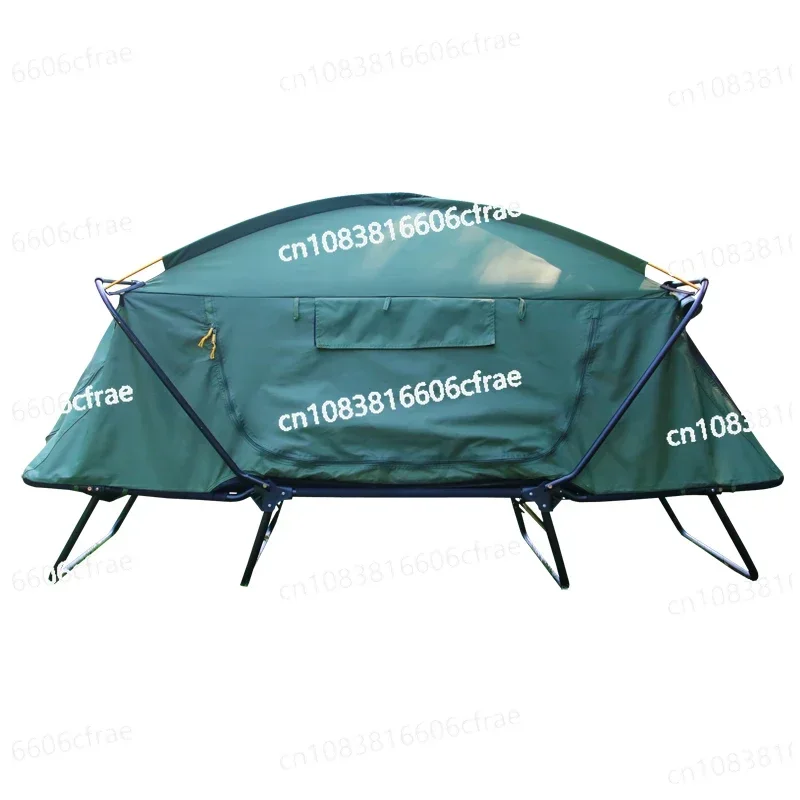 Tent Outdoor Camping Rain-proof Thickened Camping Double-layer Cold-proof Fishing Special Off-ground Tent Rainstorm-proof Double