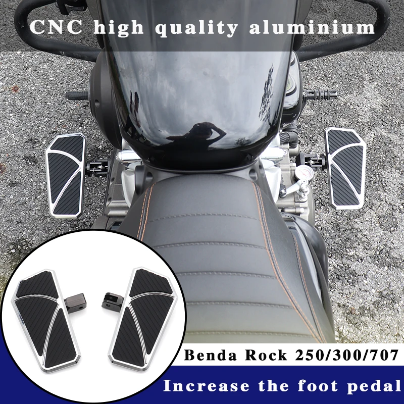 

FOR Benda Rock 250 250CVT 300 707 Motorcycle Front Widened Footrest Pedal Enlarged Footrest Foot Pedals Front and rear pedalsVT