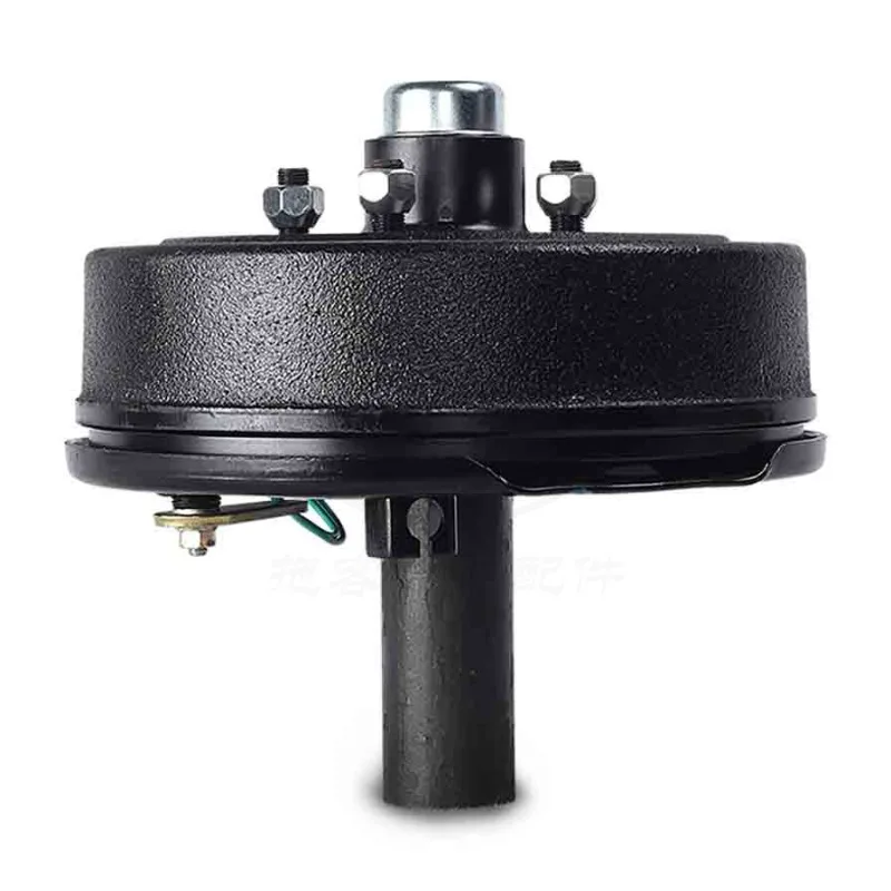 For 1.5 Ton Trailer RV Electromagnetic Brake Drum, Hydraulic Oil Brake Wheel Hub Shaft Head Assembly 5 Holes 6 Holes (3500 Lbs)