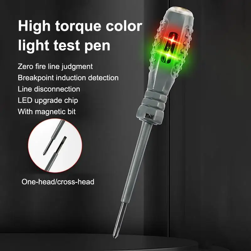 2 in 1 Electrician Screwdriver Kit Non-contact Power Tester Multi-functional Tool for Safe and Fast Home Inspections