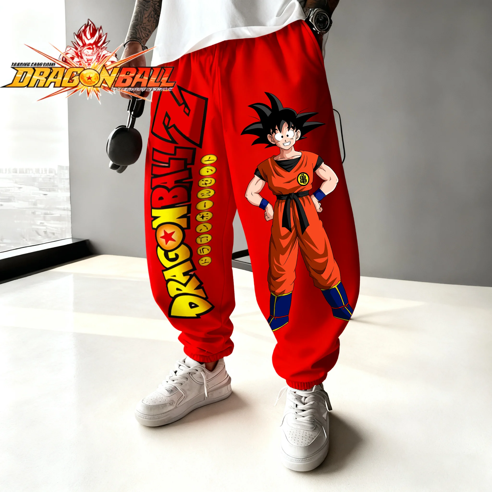

2025 Autumn/Winter Japan Anime Dragon Ball Popular Figures Popular Figures Cotton Print Fashion Sweatpants Men Street Pants Y2k
