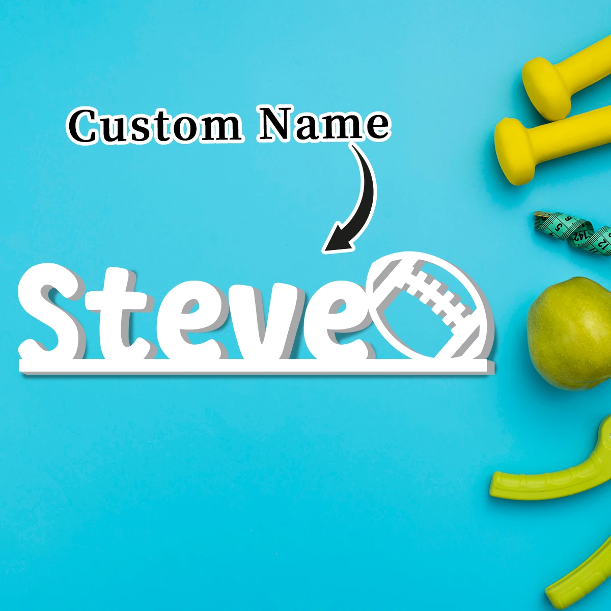 1pc Custom Name Ornament,Custom Gift,PVC Sign, Summer,Anniversary, Text Sign,Bedroom Decor, DIY Paint, Perfect DIY Idea