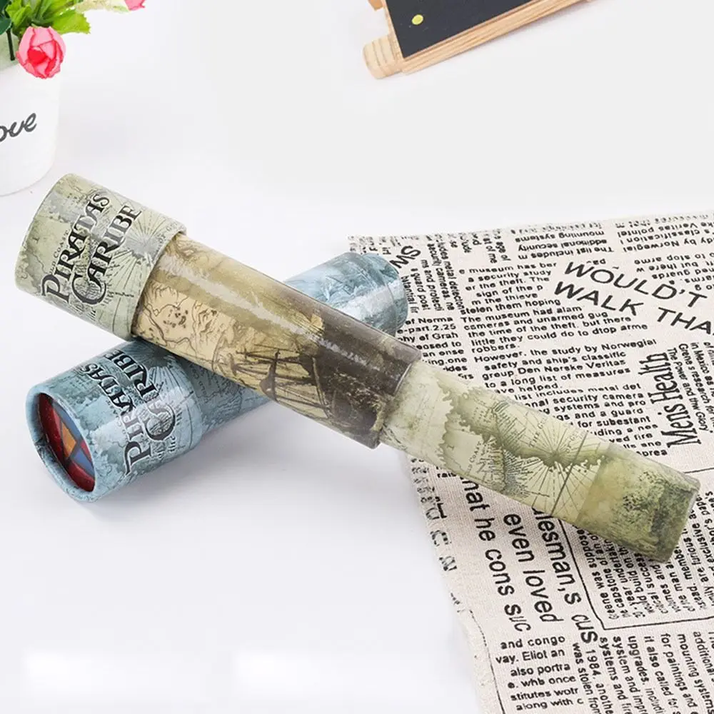 Caleidoscopio de rotación de papel, caleidoscopio mágico colorido de plástico, escalable, ajustable, juguetes del mundo de colores elegantes