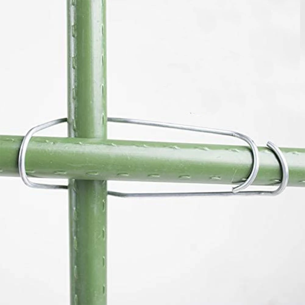 

Metal Plant Rod Connectors 50 pcs for Trellis Applications Reliable Clips for Secure Plant Growth and Stability