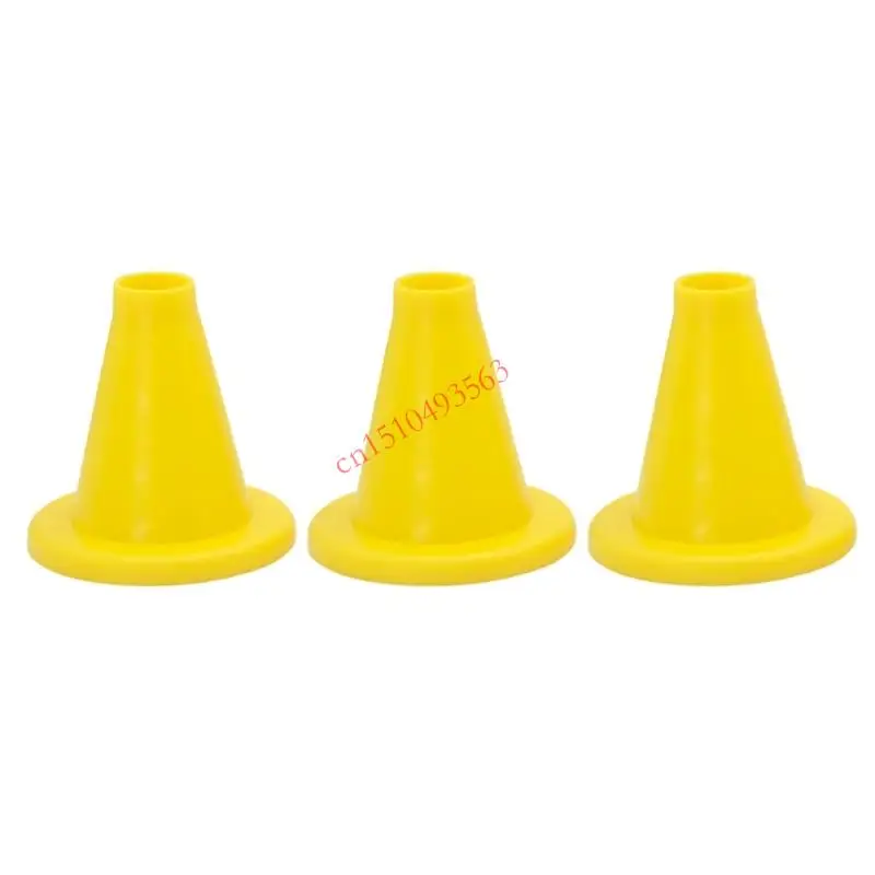 

3Pcs Cricket Training Cones Batting Tees Plastic Practice Stand Portable Hitting Tees For Enhanced Ball Control Enduring