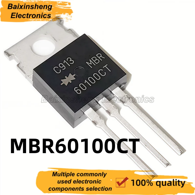 10PCS NEW Quality MBR60100CT MBR60100 60100CT TO-220 Schottky Rectifier Diode