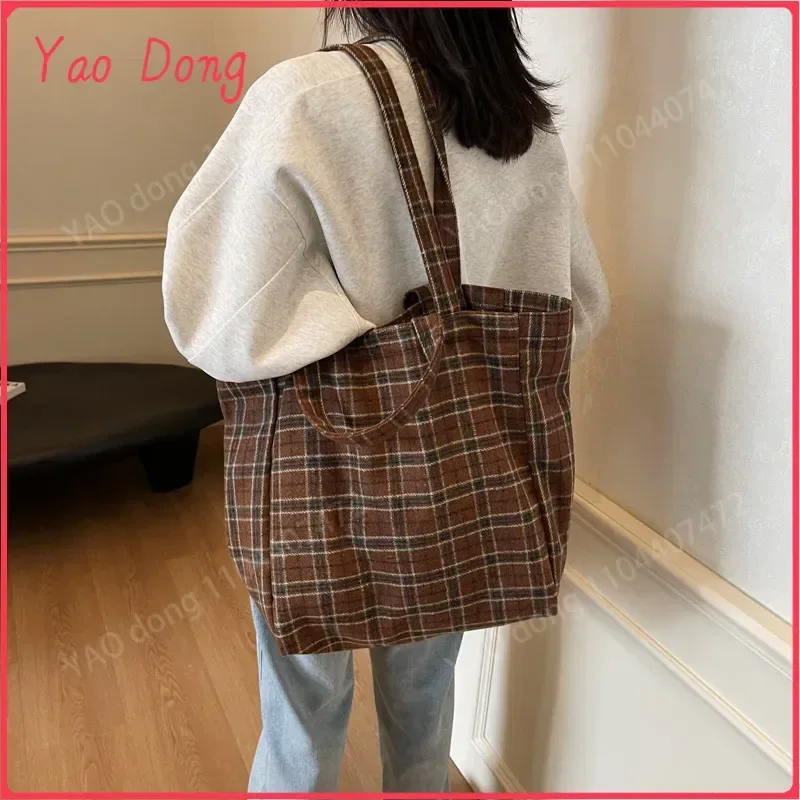 Yao Dong Versión coreana Invierno Lazy Wind Bolso de hombro de gran capacidad para mujer