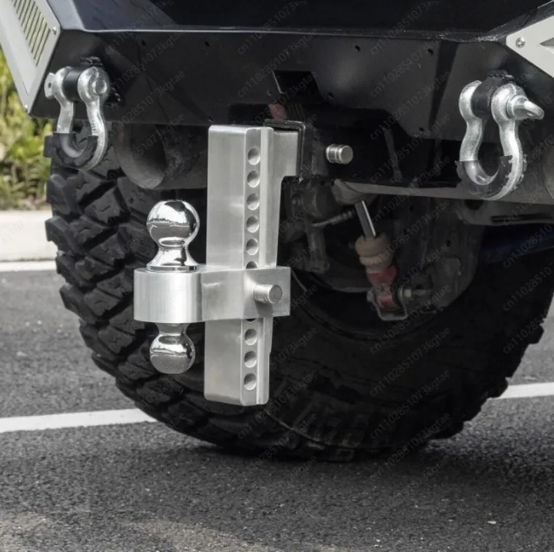 6 inch 2 with anti-theft lock aluminum alloy square mouth adjustable trailer arm decorative car tow hook