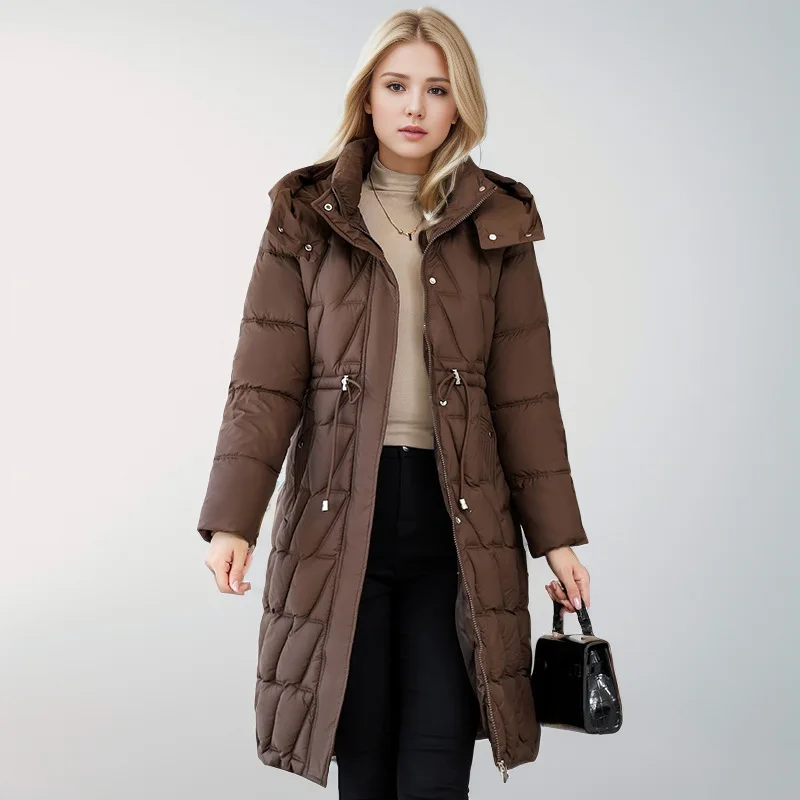 

2024 New Winter Women Parka Hooded Jackets Thicken Warm Cotton-padded Puffer Coats Casual Long Parkas Clothes Loose Outerwear