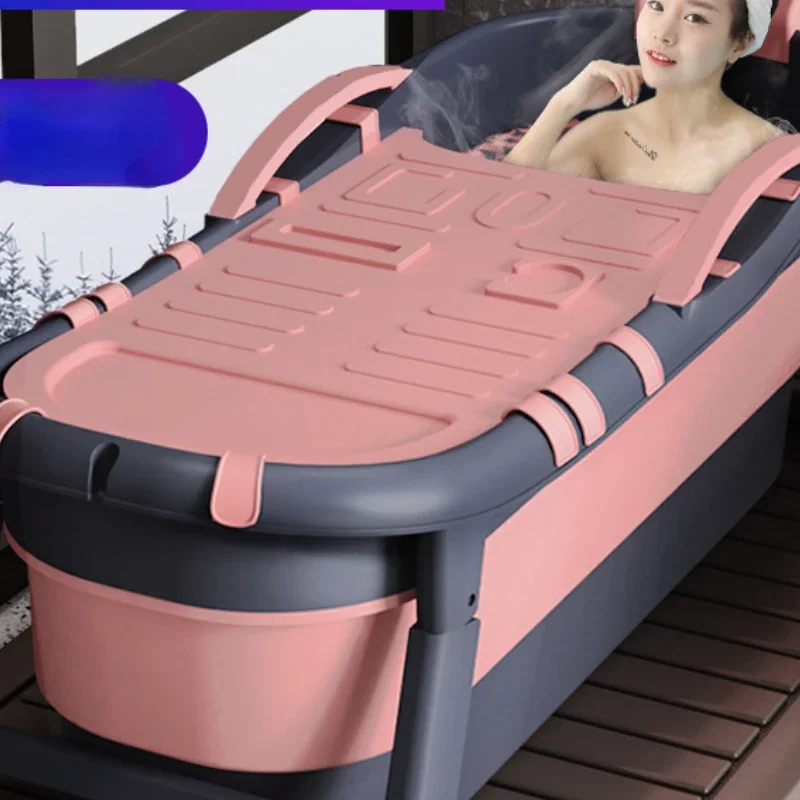 Foldable Bathtub Adult Bathtubs Full Body Portable Insulated Bathtub Bathroom Home Children\'s Bath Tub