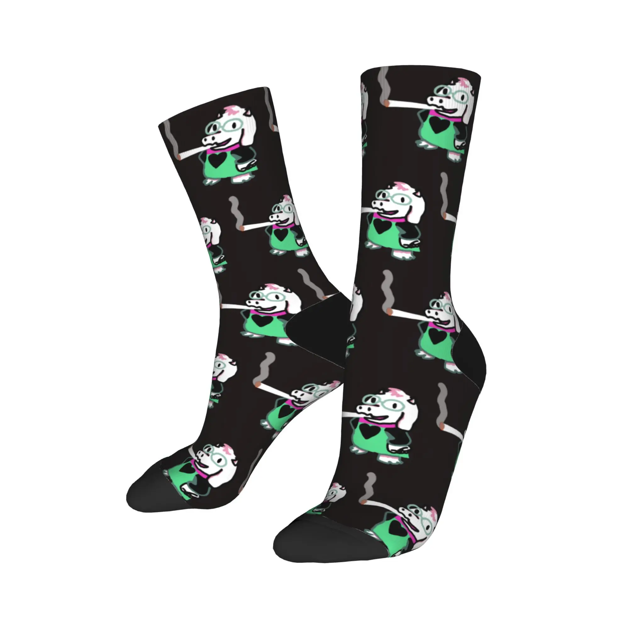 Ralsei Blunt Deltarune Spamton Socks Men's Women Funny Happy  Socks Harajuku Spring Summer Autumn Winter Middle Tube Socks Gift