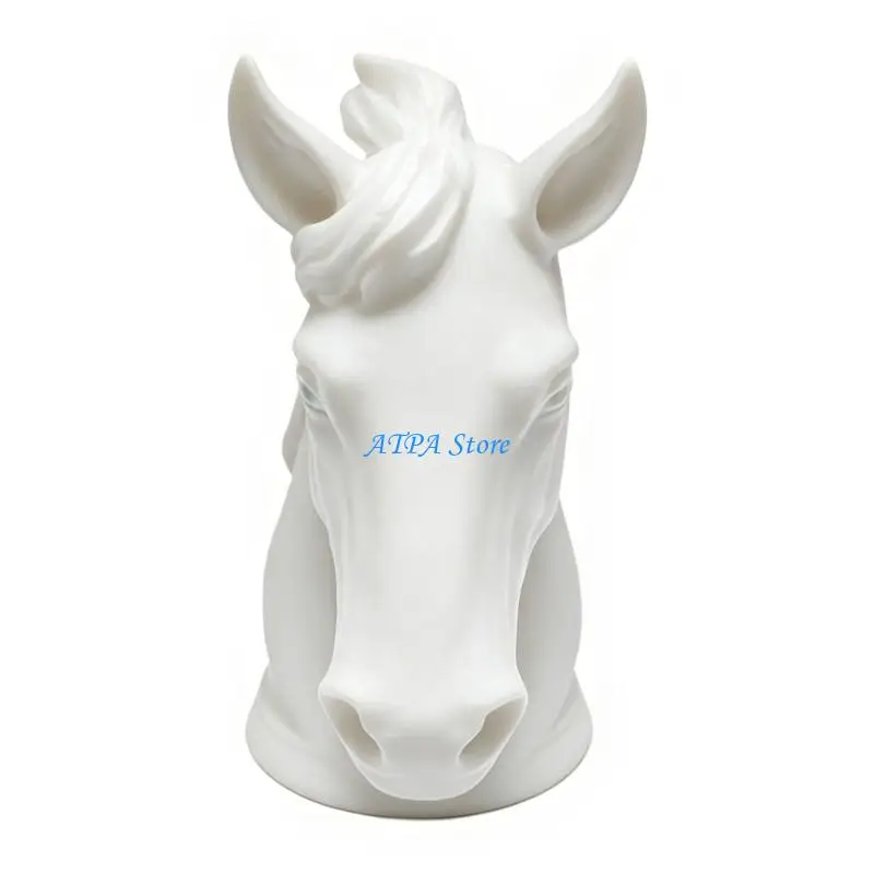 U13C Trailer Hitch Cover Modern Horse Head Design Trailer Hitch Decoration Caps Weatherproof Protective Cover Easy Install
