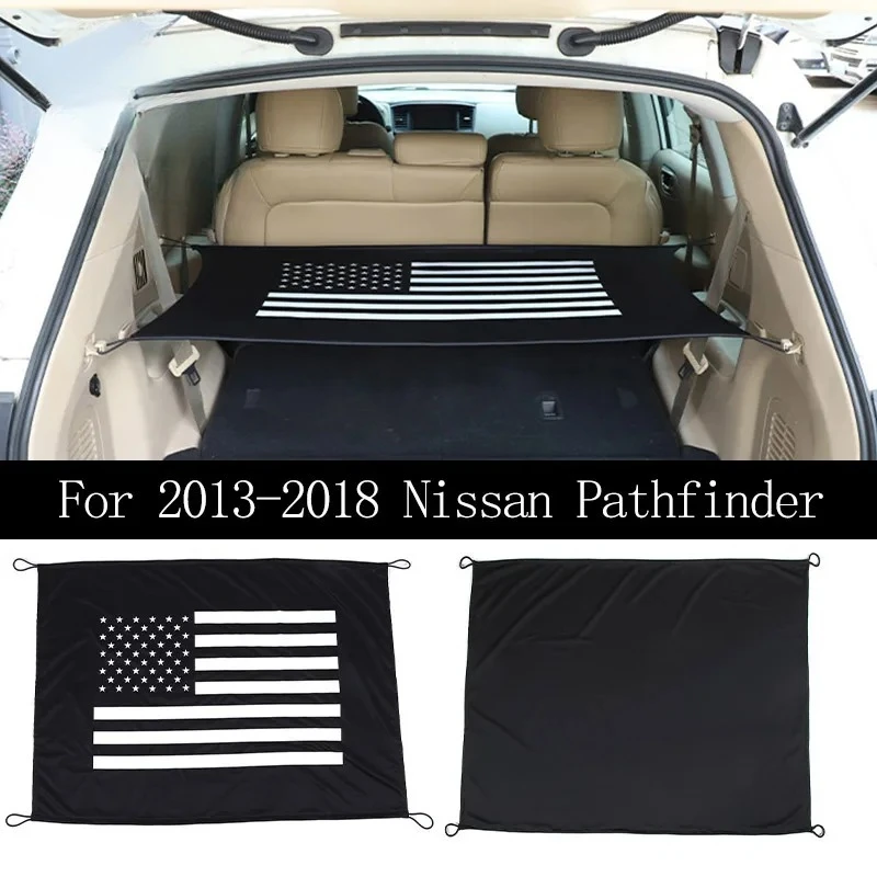 Car Rear Trunk Cargo Shade Cover Security Lower Interior Accessories For Nissan Pathfinder 2013-2018