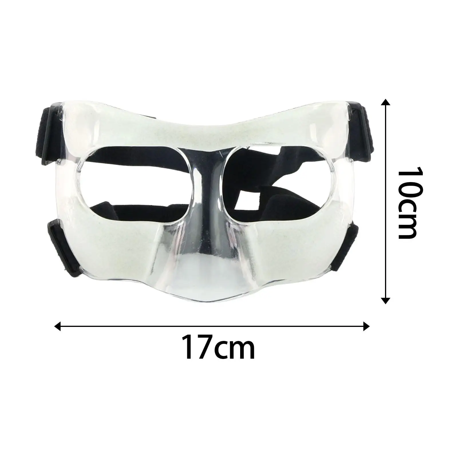 Gezichtsneusbeschermer basketbalmasker, sportmasker met verstelbare elastische band, beschermend