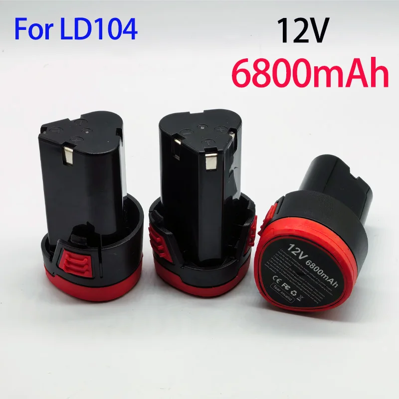 New 12V 6800mAh Battery for Cordless Mini Polisher Waxing Polishing Machine LD104 Battery Accessories