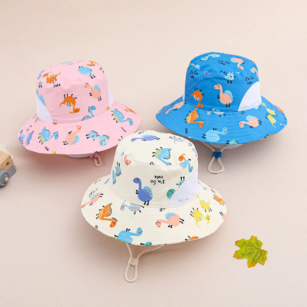 new sunshade hat baby hat summer sun hats children\'s hats visor hat Baby Sun hat children Mesh breathable fisherman hat for kids