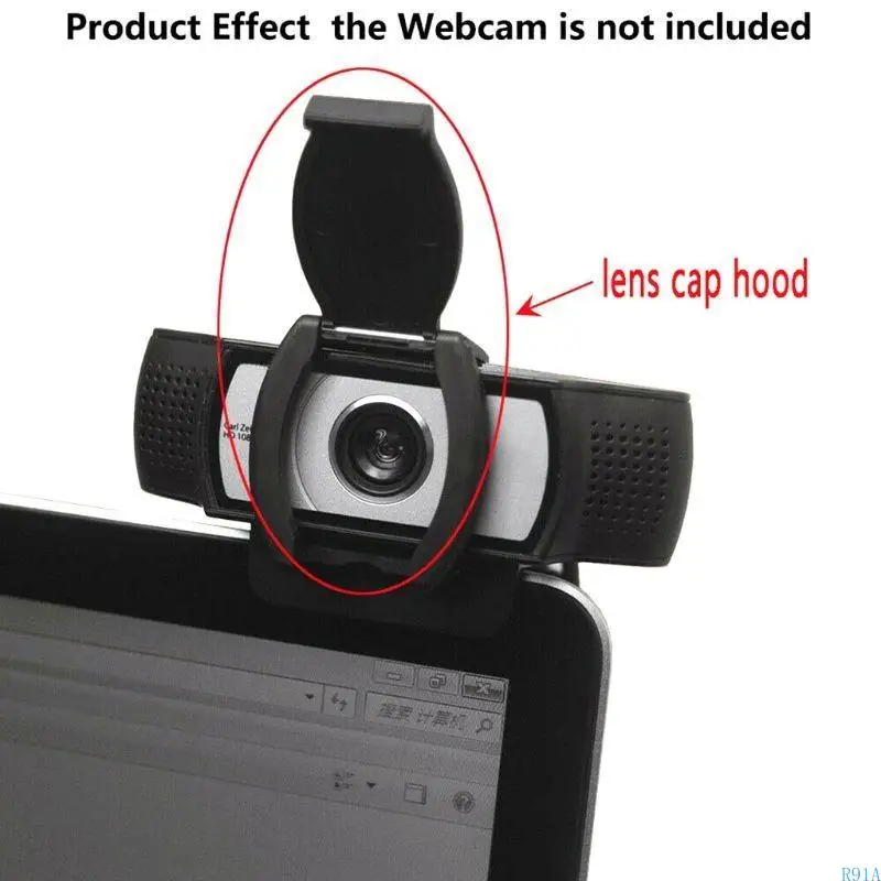 R91A Computer Webcam Cover Privacy Shutters Lens Cover LensHood Protective Cover for C920 C922 C930e