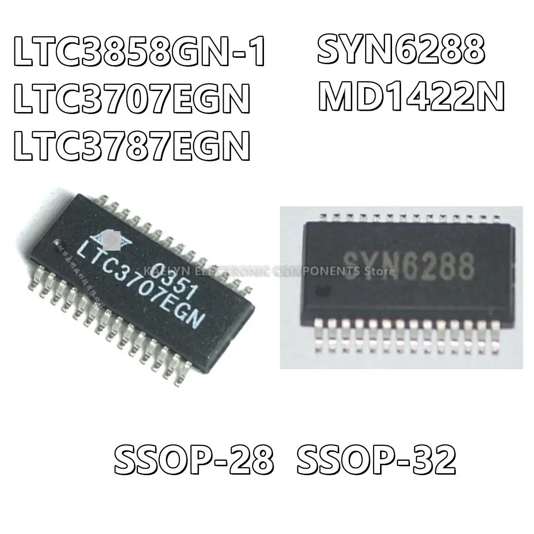 2Pcs/lot LTC3858GN-1 LTC3707 LTC3707EGN LTC3787 LTC3787EGN SYN6288 MD1422 MD1422N SSOP-28 SSOP-32