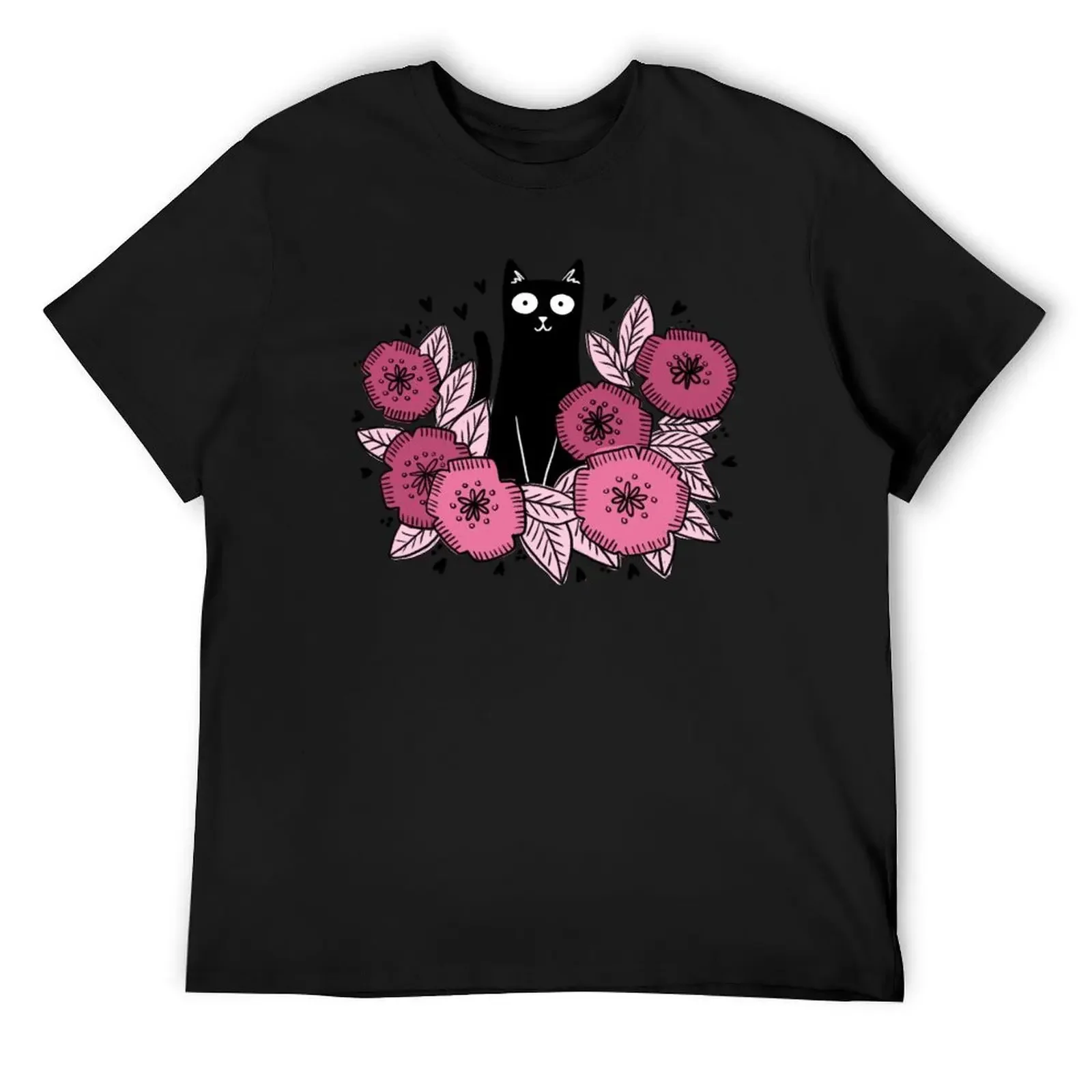 

Little Flower Cat T-Shirt graphic t shirt vintage boys animal print anime figures plus size men clothing