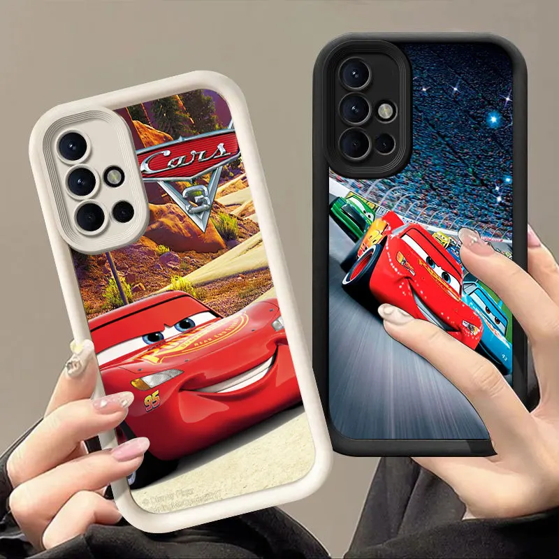 Cars Lightning McQueen Phone Case For Samsung Note 20 Ultra A03 Core A04 A05 S A01 A06 A20 A30 A50 M12 M13 M15 M34 5G M51