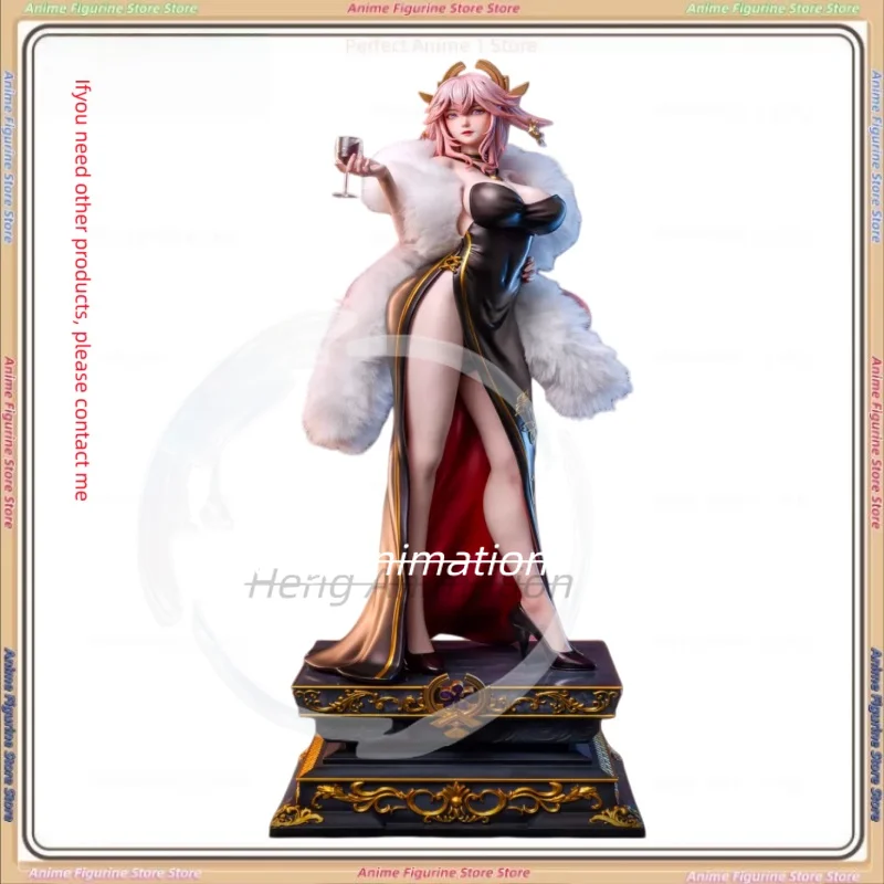 

Предварительный заказ розовое персиковое платье Yae Miko Genshin Impact фигурка модель орнамент