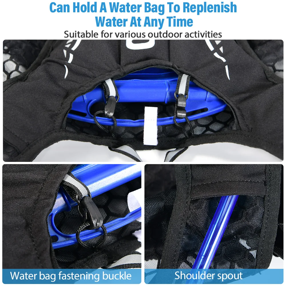 NEWBOLER Breathable Hydration Vest Trail Running Backpacks Lightweight Cycling Run Jogging Marathon Backpack Riding Climbing Bag image 3