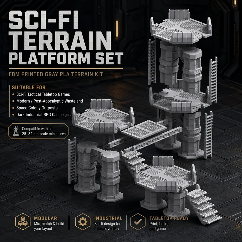 Hive Platform Miniature For Tabletop Role Playing Games And Miniature Scenes Unpainted Highly Detailed Gray Plastic Unique Immer