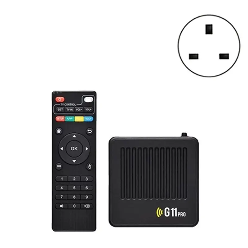 Y44A G11 Pro Retro Game Console 128G 40000+ Games Wireless Dual Controllers 4K HD TV Output for N64/PSP, UK Plug