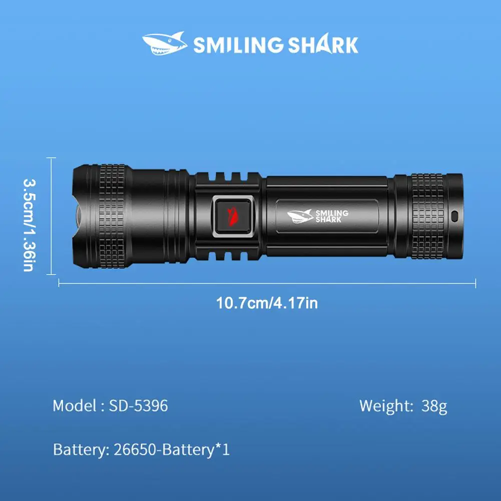 충전식 손전등 슈퍼 밝은 휴대용 울트라 파워 장거리 전술 토치 램프 야외 비상 캠핑 랜턴 ﻿