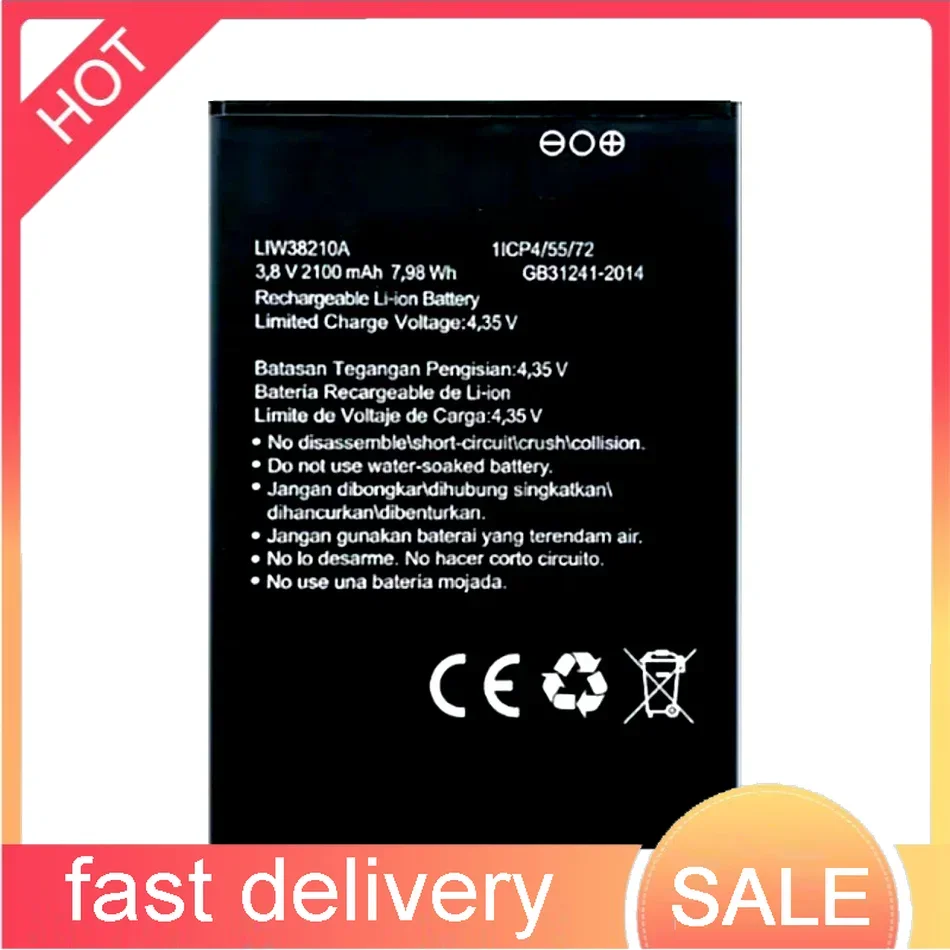 

Reliable Power Supply 2100mAh For Hisense LIW38210A Mobile Phone Battery
