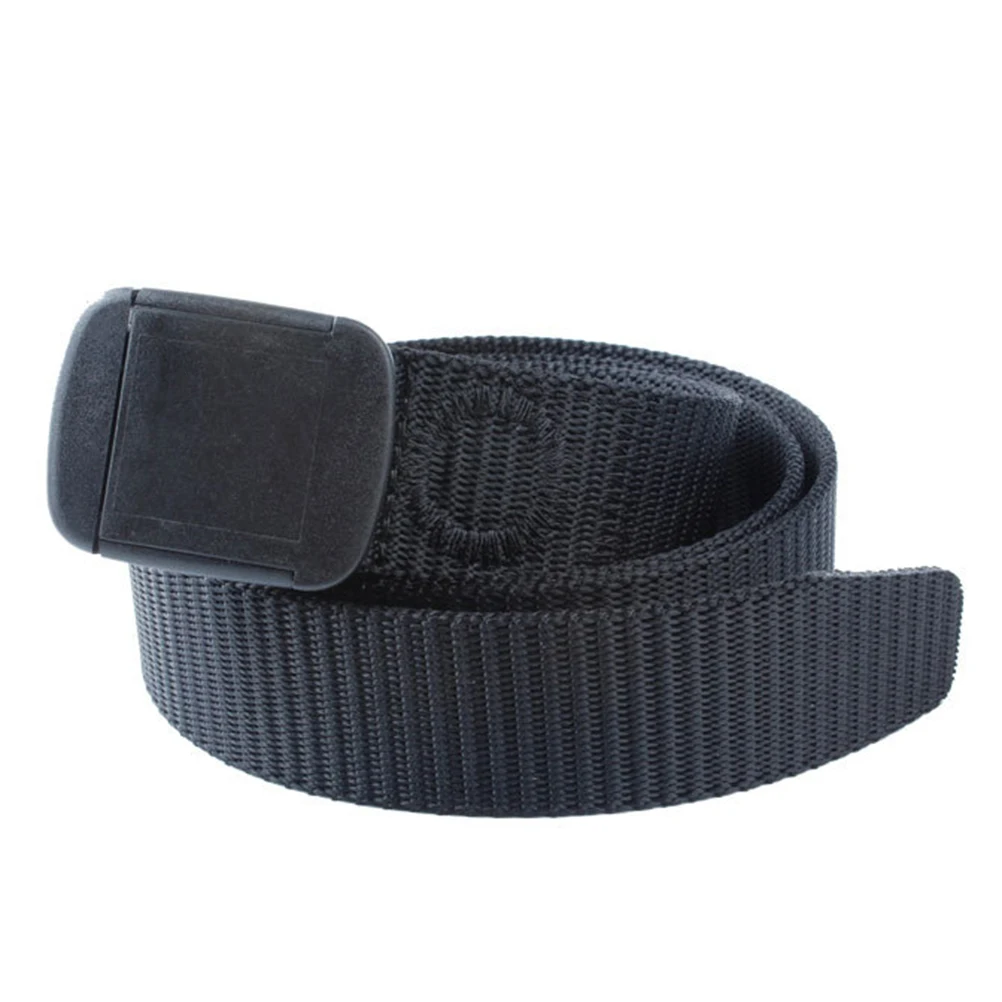 

Black Outdoor Nylon 125Cm Length 3.0Cm Width Quick Release Plastic Buckle Durable Waistband For Hiking Hunting War