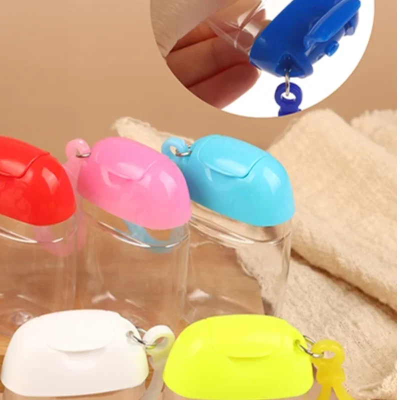 30ml Portable Refillable Bottles With Hook Hand Sanitizer Alcohol Cosmetics Container Outdoor Mini Soap Dispenser Container