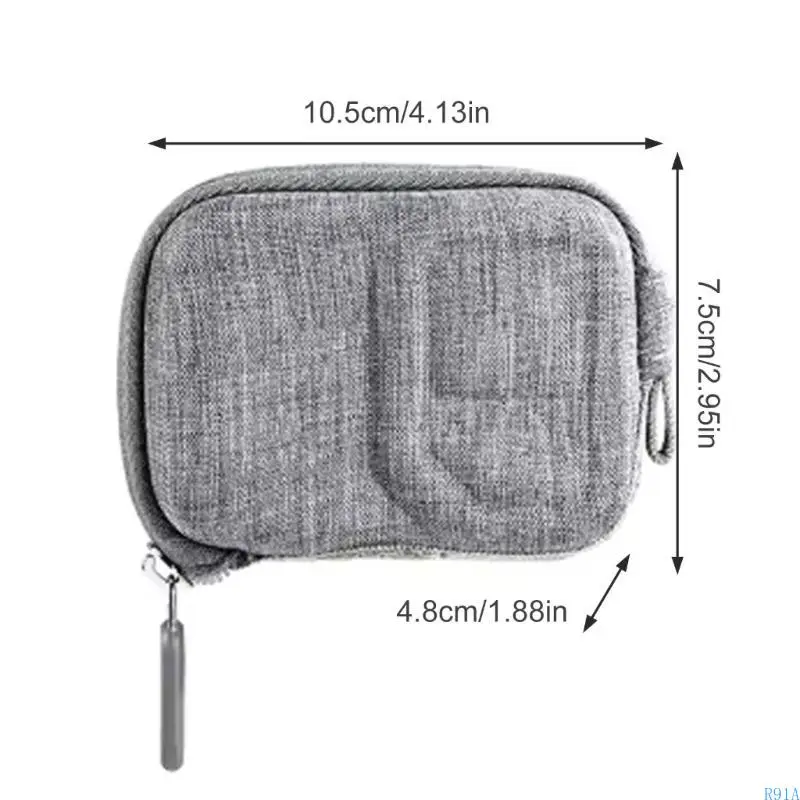 R91A Lightweight EVA Camera Storage Bag Waterproof For 360 Sports Camera Protector