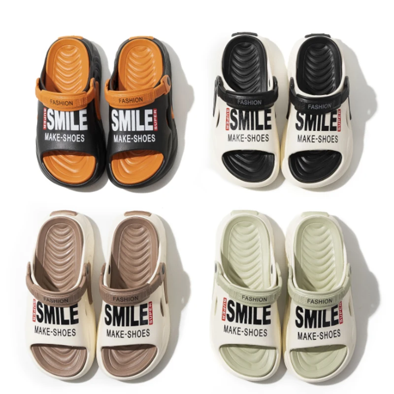 EVA Men Hole Shoes Thick Bottom Height Increase Outdoor Slippers Comfortable Breathable Sports Slippers image 2