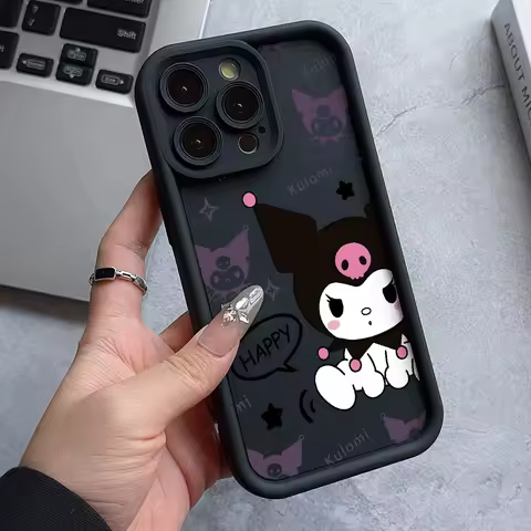 Cute Cartoon Kuromi Phone Case for Oppo Reno 12 11 10 8 7 6 5 4 3 2 Reno12 Reno11 Reno10 Reno8 T Z F Pro Plus 4G 5G Ladder Cover