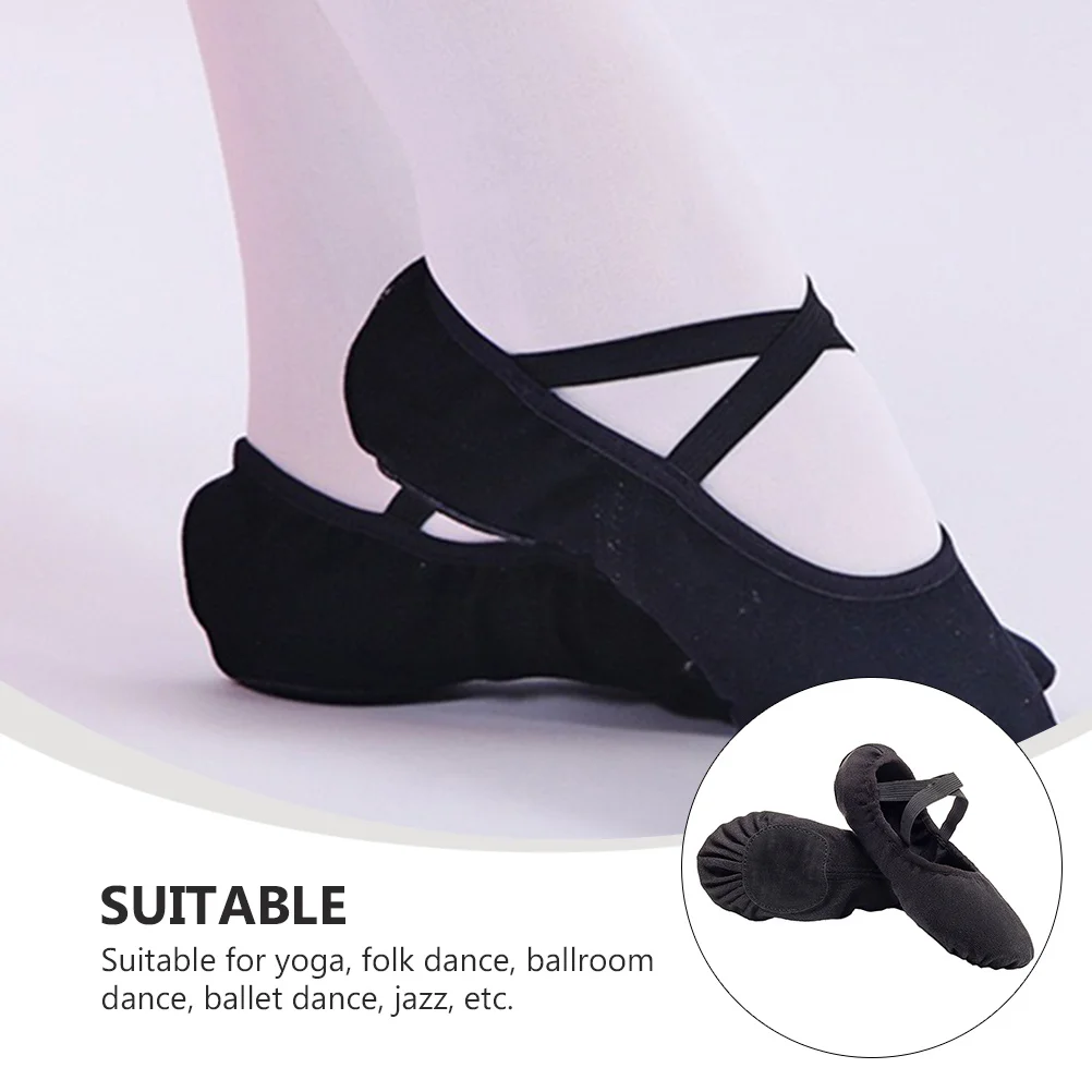 

Girls Child Ballet Dance Shoes Slipper Adult Pointe Dancing Breathable Material Folk Ballroom Jazz