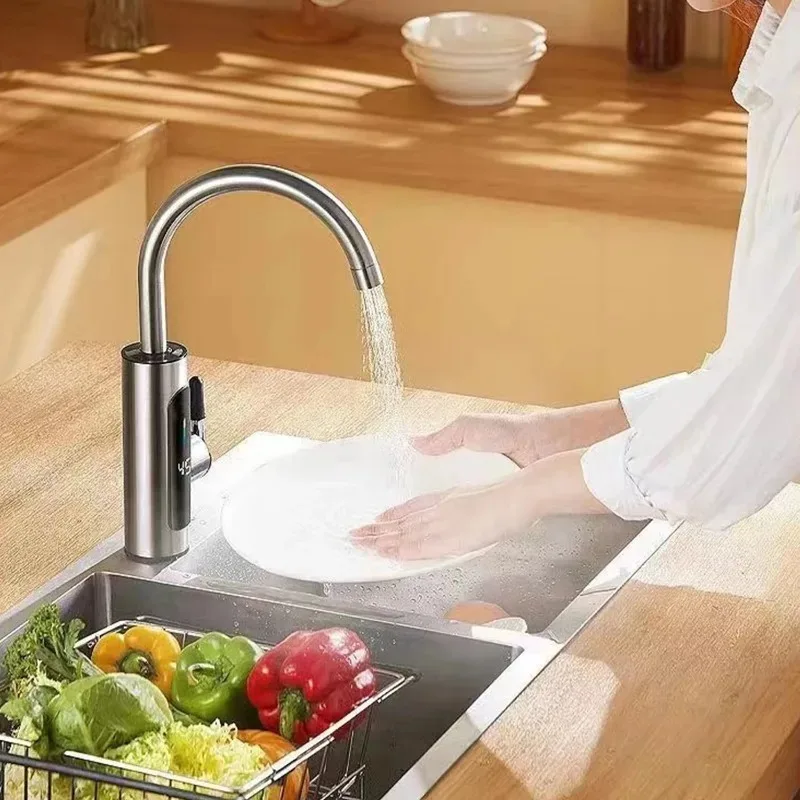 

3000 Вт 220 В электрический кухонный водонагреватель мгновенный горячий водонагреватель из нержавеющей стали водонагреватель кран холодного нагрева водонагреватель