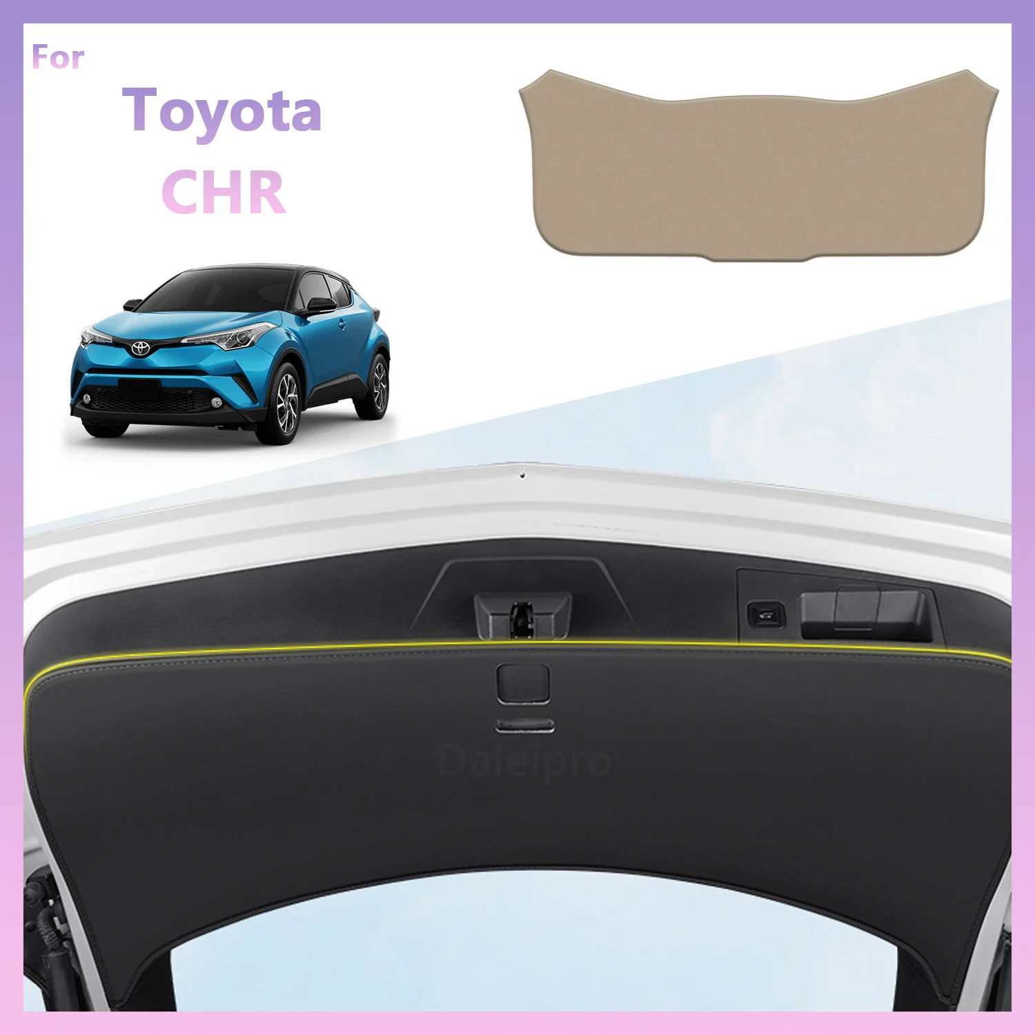 

Для Toyota CHR C HR 2018 2019-2024 автомобильный задний багажник, задняя дверь, устойчивый к ударам, царапинам защитный коврик, кожаный декоративный коврик