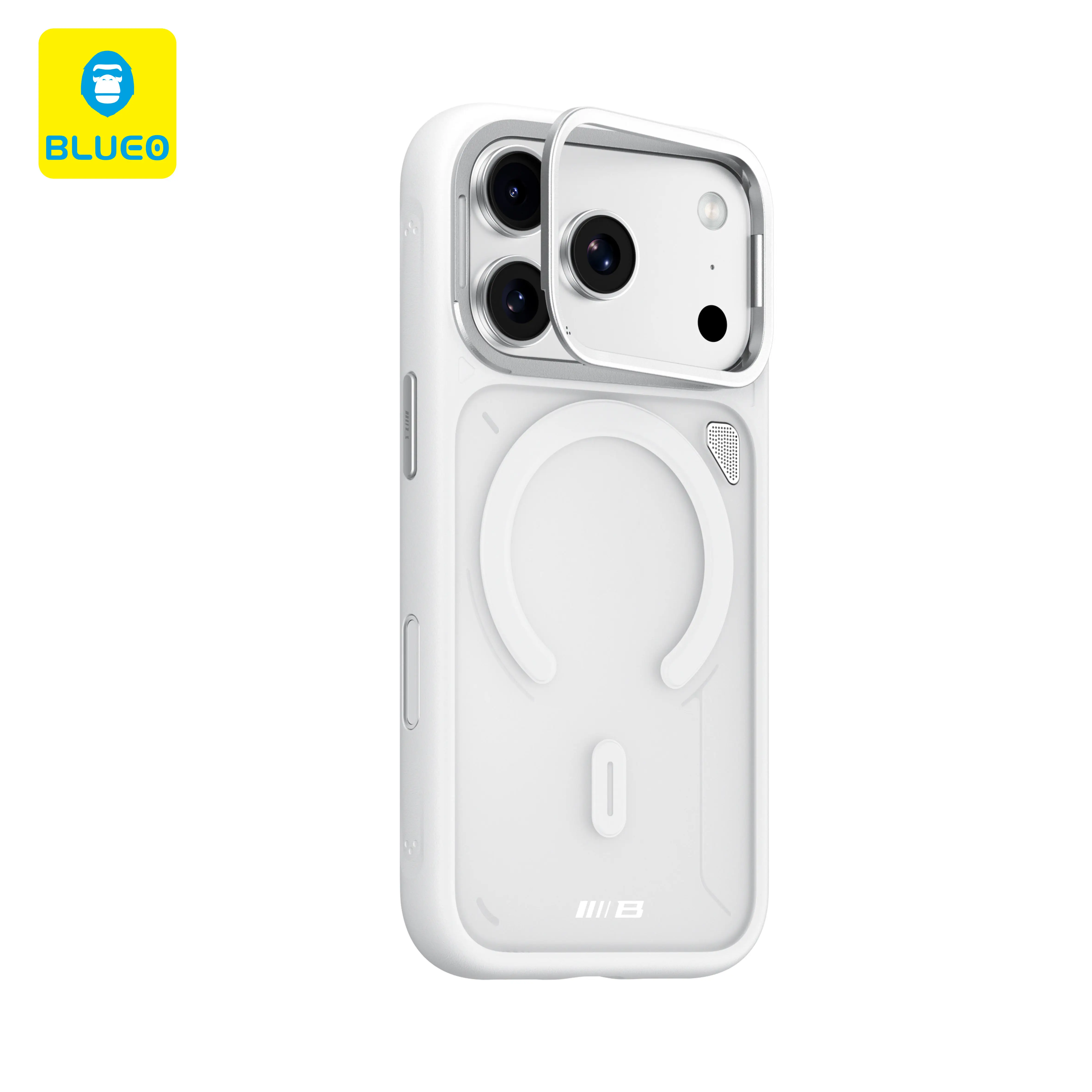 

BLUEO for iPhone 17 Pro Max Case Frosted Heat Dissipation Anti-Slip with Camera Stand Magnetic Case For iphone 17 pro case